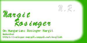 margit rosinger business card